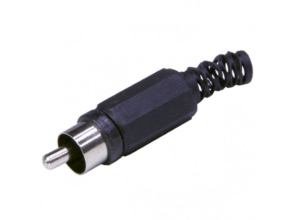 RCA вилка черная