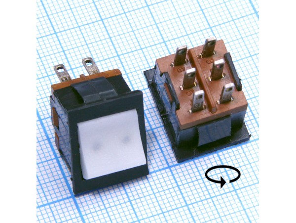 ПТ73-2-3 250V/3A on-on белый переключатель