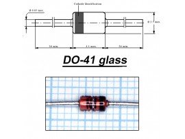 1N4737A (7,5V 1W) Стабил. стекло