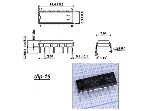 К1182ПМ1Р DIP16