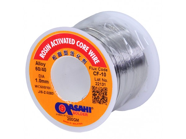 Припой d=1,0 200gr (60/40)CF10 с канифолью