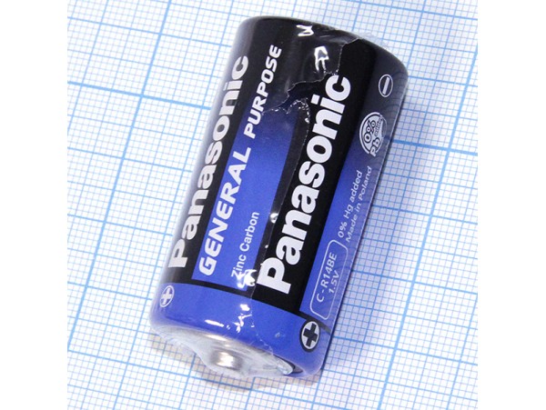 Элемент питания 1,5V R14 PANASONIC