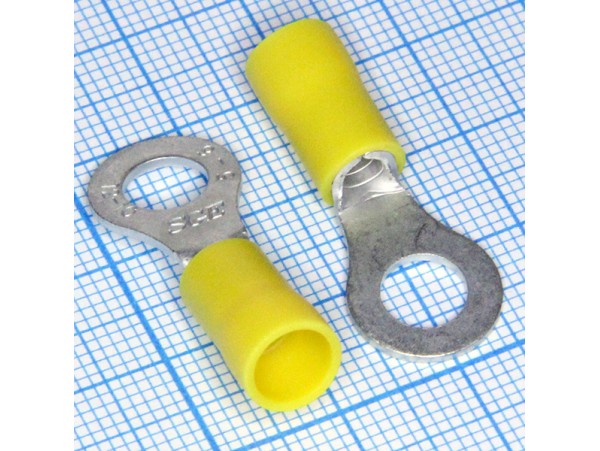 TRI-5.5-6 Наконечник кольцевой М6 (4,0-6,0) Жёл.