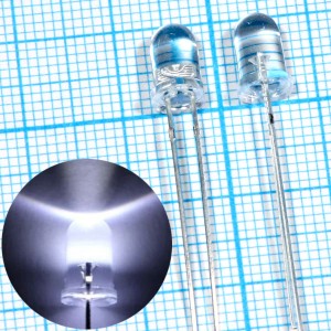 LED DFL-5013UWC-15 white d=5мм