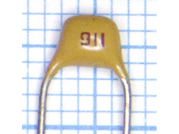 Конденсатор NPO 910пф 5% керамика импорт