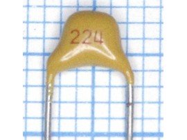 Конденсатор Y5V 0,22µF +80-20% керамика импорт 50В