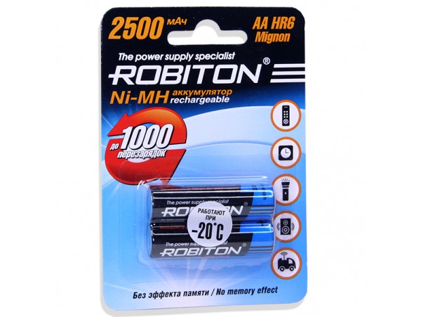Аккумулятор 1,2V/2500 R06  Robiton