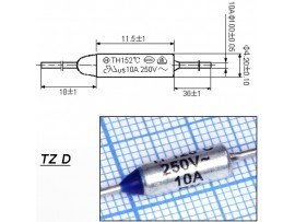 TZ D-128-10A Термопредохранитель