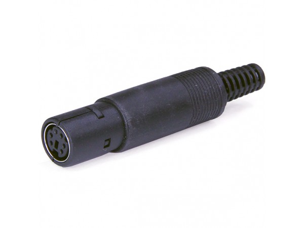 MDN-6F Розетка 6к. на кабель mini DIN