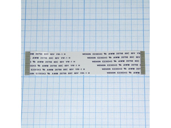 Шлейф 40pin 100х20, шаг 0,5 мм