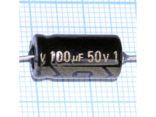 Конд.100/50V(аксиал)