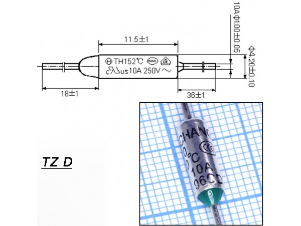 TZ D-240-10А Термопредохранитель