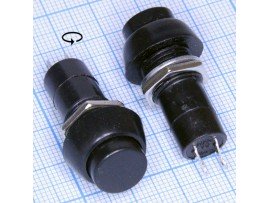 PB-305 250V/3A off-on чёрная кнопка
