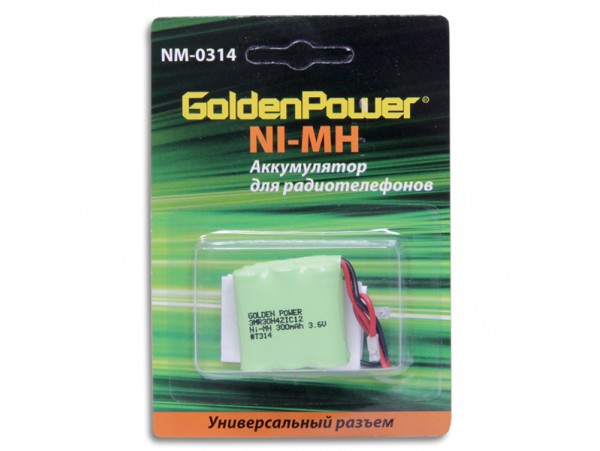 Аккумулятор 3,6V/300 (3*d=10;h=28) NIMH (T314/P-P320)