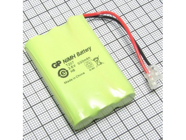 Аккумулятор 3,6V/550 GP T207 (3*d=10;L=44)