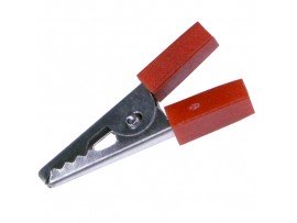 Зажим Крокодил 35мм красный