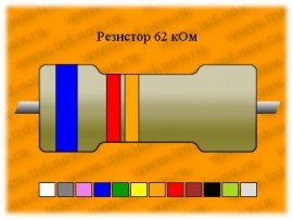 Резистор-0,25-62 кОм