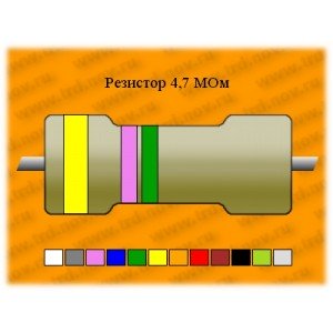 Резистор-0,5-4,7 МОм