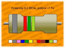 Резистор-1-8,2 МОм ±5%
