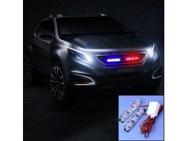 Полицейская мигалка 2 фонаря по 3 сетодиода
