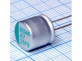 Конд.47/25V 1010 +105°C