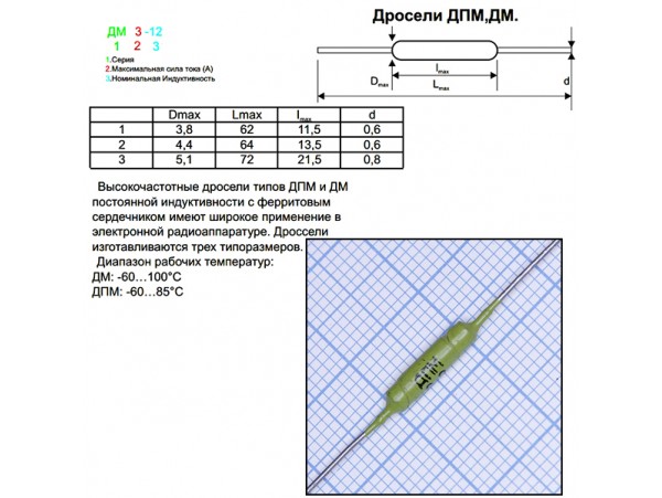 ДПМ-0,1-35µГн Дросс.