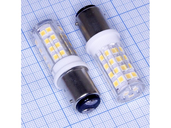 Лампа 220V 4W Ba15d 3000K LED