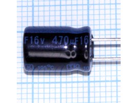 Конд.470/16V 0812 +105°С JAM