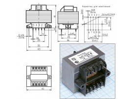 Транс. ТП112-4 2х7V/0,4A 6V/0,3A