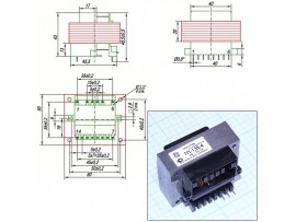 Транс. ТП135-4 2х10V/0,98A