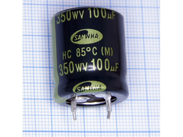 Конд.100/350V 2225+85°С SAMWHA