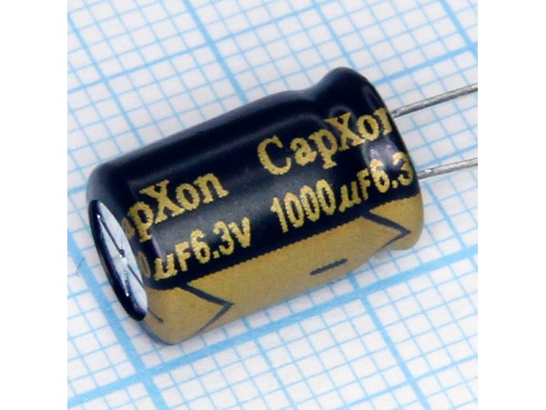 Конд.1000/6,3V 0813+105°С