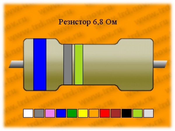 Резистор-0,5-6,8 Ом
