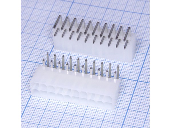 MF-20MR вилка 20к.(2х10) на плату [без крепежа]