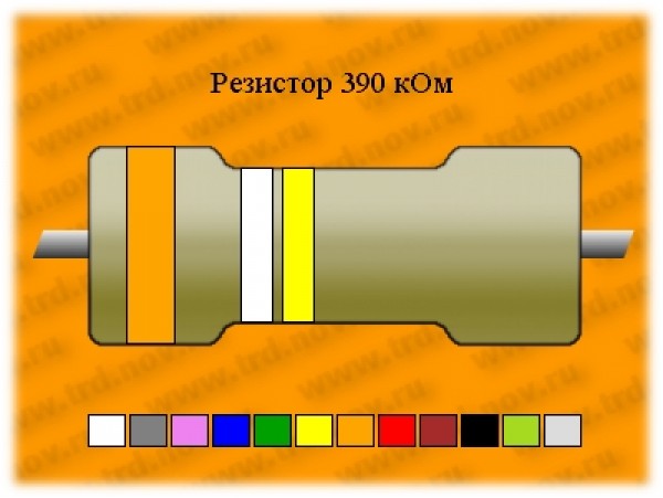 Резистор-10-390 кОм ТВО
