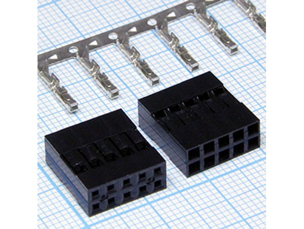 BLD-10 2,54 розетка 10к.(2х5) на каб.