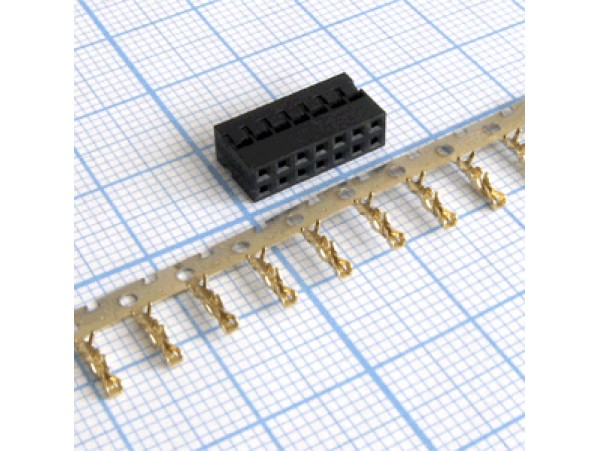 BLD2-14 2,00 розетка 14к.(2х7) на каб.