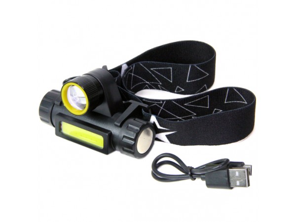 Фонарь налобный H103W лит.акк.3,7V1,2Ah Космос