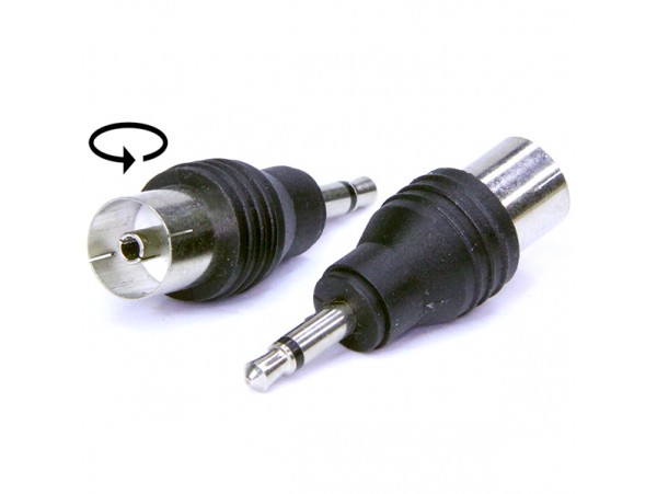 Переходник 3,5 штекер < гнездо Антенный