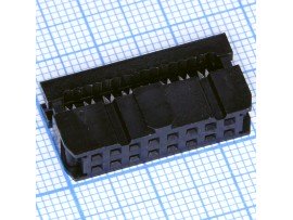 IDC-16(2,54) розетка 16к.(2х8) на шлейф