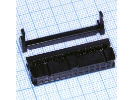 IDC-26(2,54) розетка 26к.(2х13)на шлейф