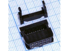 IDC-10(2,54) розетка 10к.(2х5)на шлейф