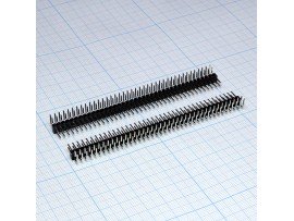 PLD-80R 2,54 вилка 80к.(2х40) на плату угловая