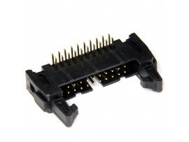 SCM-20R вилка 20к.(2х10) угловая на плату с фиксатором
