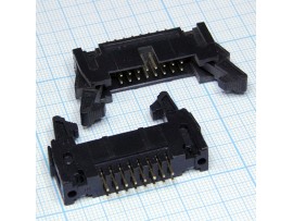 SCM-16 вилка 16к.(2х8) с фиксатором на плату