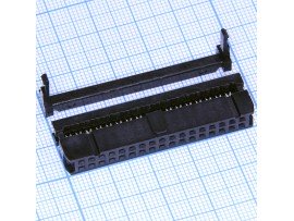 IDC-34(2,54) розетка 34к.(2х17)на шлейф
