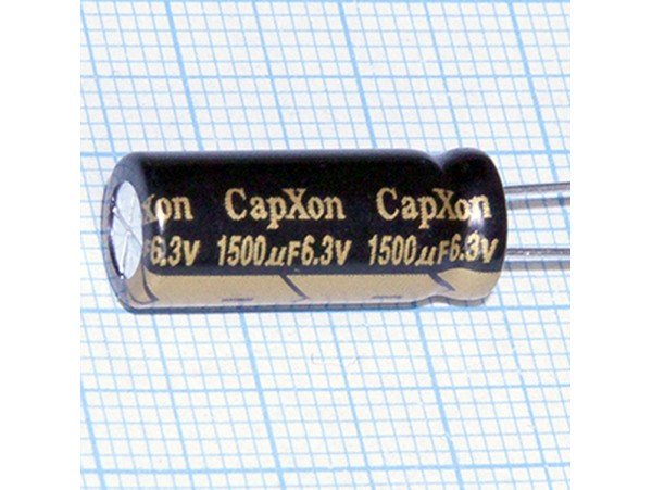 Конд.1500/6,3V 0820+105°С