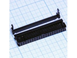 IDC-40(2,54) розетка 40к.(2х20)на шлейф