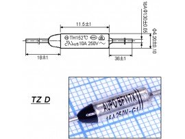 TZ D-117-16A Термопредохранитель
