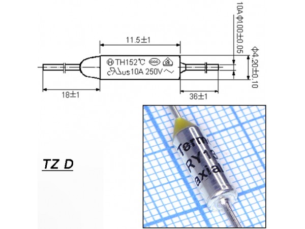 TZ D-139-10A Термопредохранитель